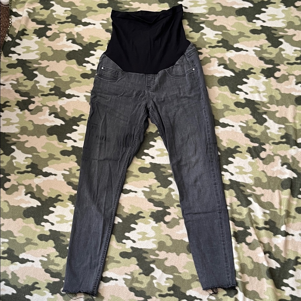 Indigo Blue Women's Black and Gray Jeans maternity’s pants